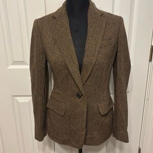 Lauren Ralph Lauren Herringbone Tweed Blazer